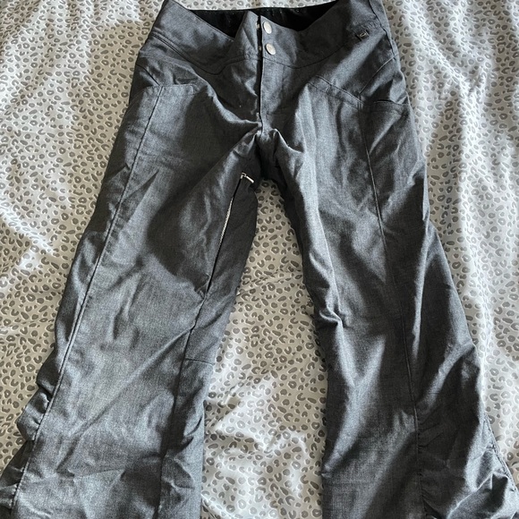 Obermeyer Pants & Jumpsuits Grey Flared Snow Pants Junior M Poshmark